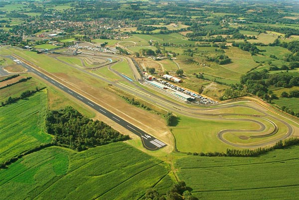 Circuit Nogaro vue aérienne
