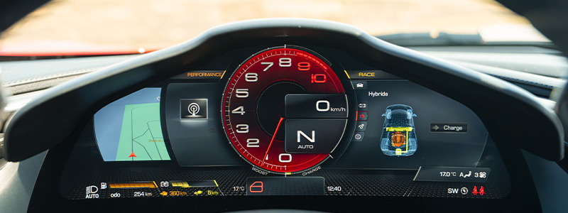 Tableau de bord Ferrari 296 GTB