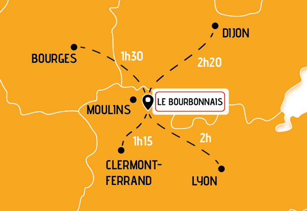 Localisation du circuit du Bourbonnais
