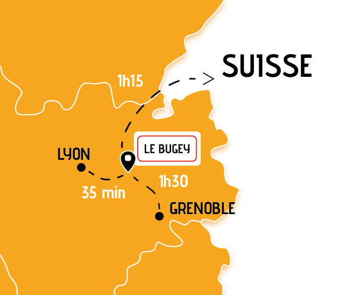 Localisation du circuit du Bugey