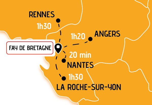 Localisation circuit Fay de Bretagne