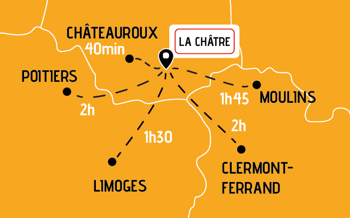 Localisation circuit La Châtre