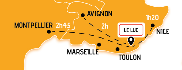 Localisation circuit Le Luc