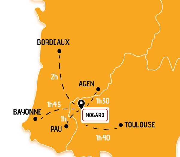 Localisation du circuit de Nogaro