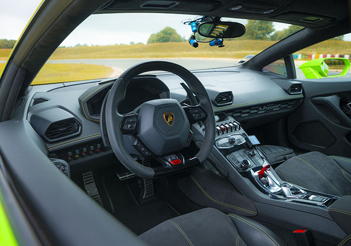 Intérieur de la Lamborghini Huracán