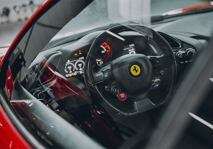 Volant de la Ferrari 488 GTB