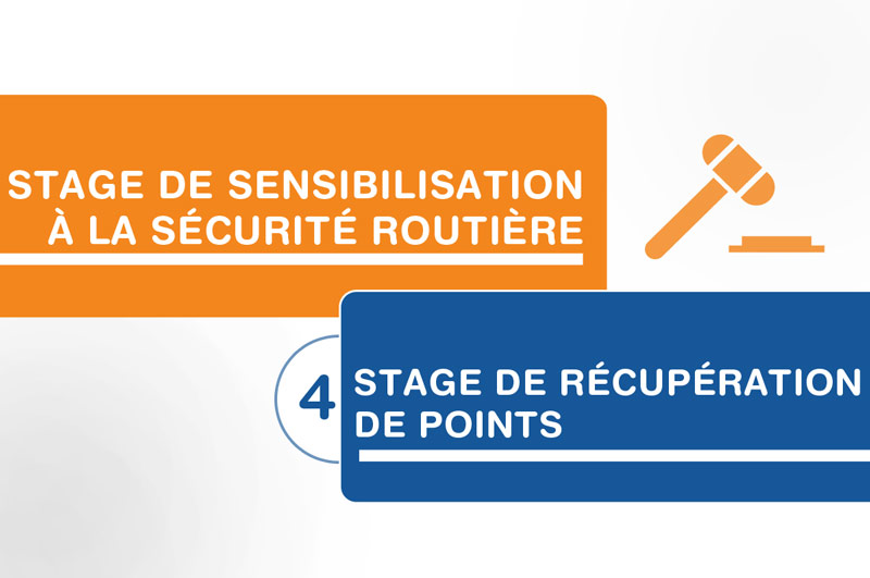 Différences entre un stage de récupération de points et un stage de sensibilisation