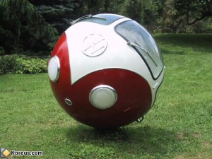 La voiture boule Wolkswagen